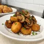 fried mushrooms Serving