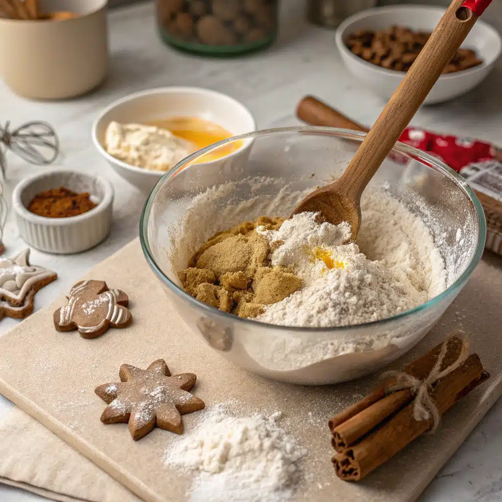 Gingerbread cookie First Step