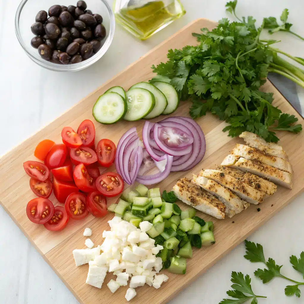 Greek Salad with Chicken