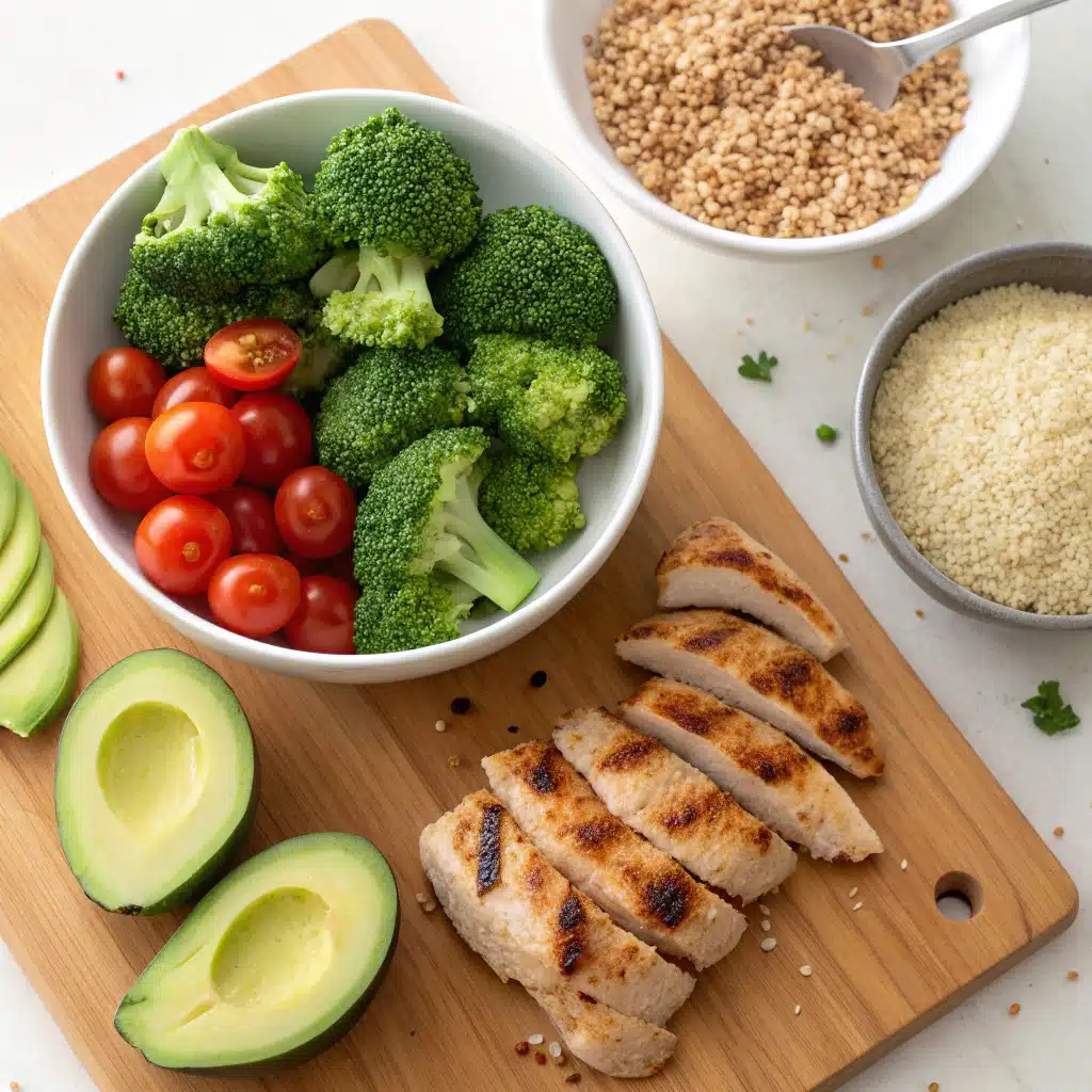 grilled chicken broccoli bowl ingredients