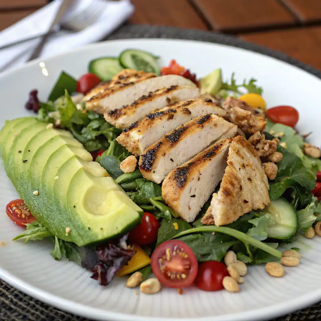 grilled chicken salad Serving