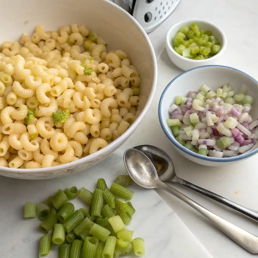 hawaiian macaroni salad First Step