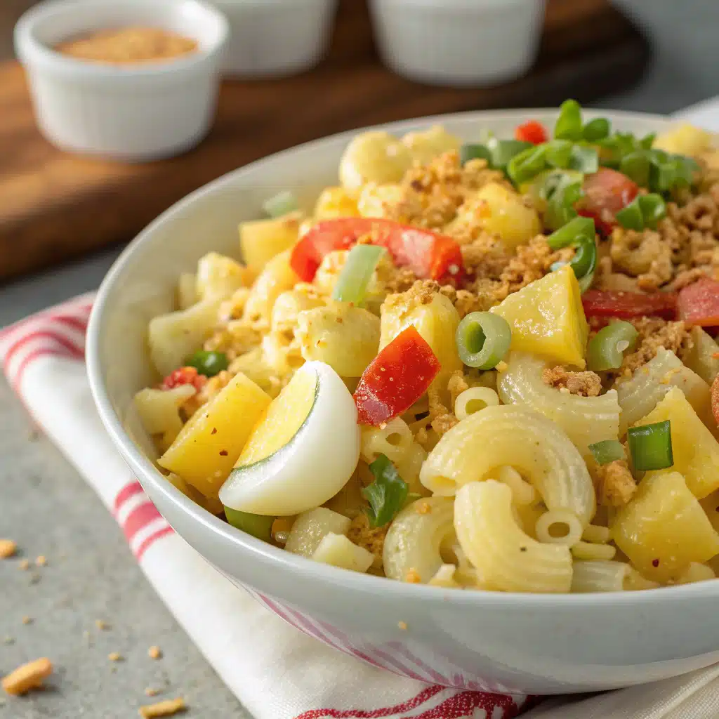 hawaiian macaroni salad Serving