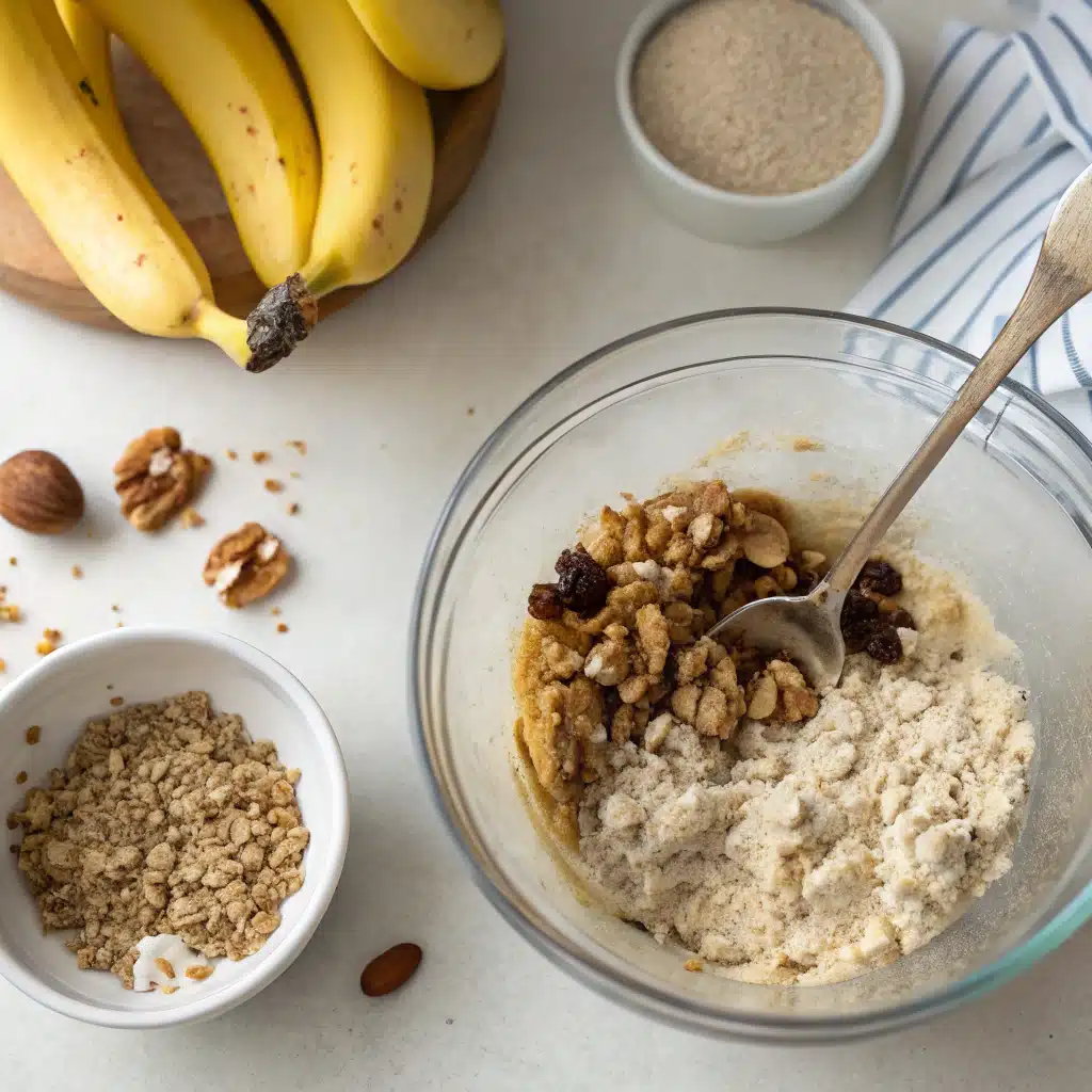 Healthy breakfast cookies first step