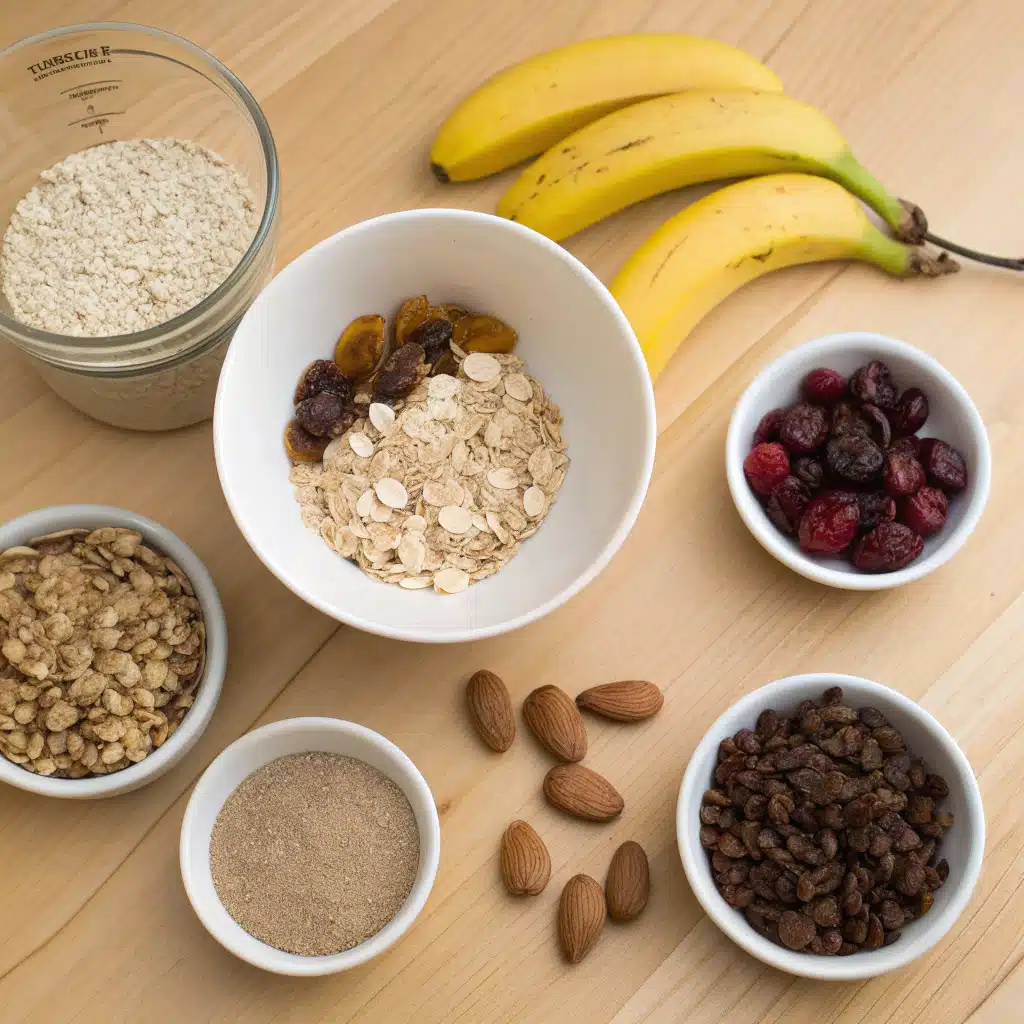 Healthy breakfast cookies ingredients