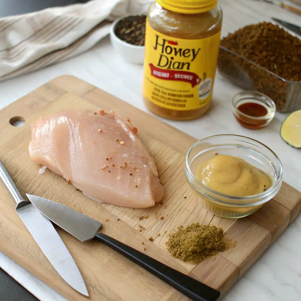 honey dijon baked chicken First Step