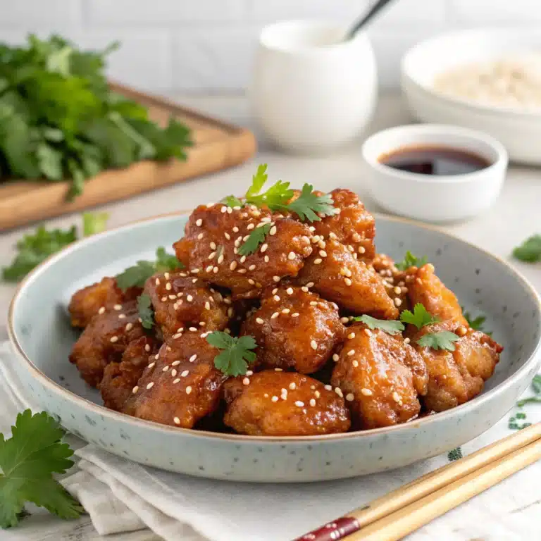 hot honey chicken Serving