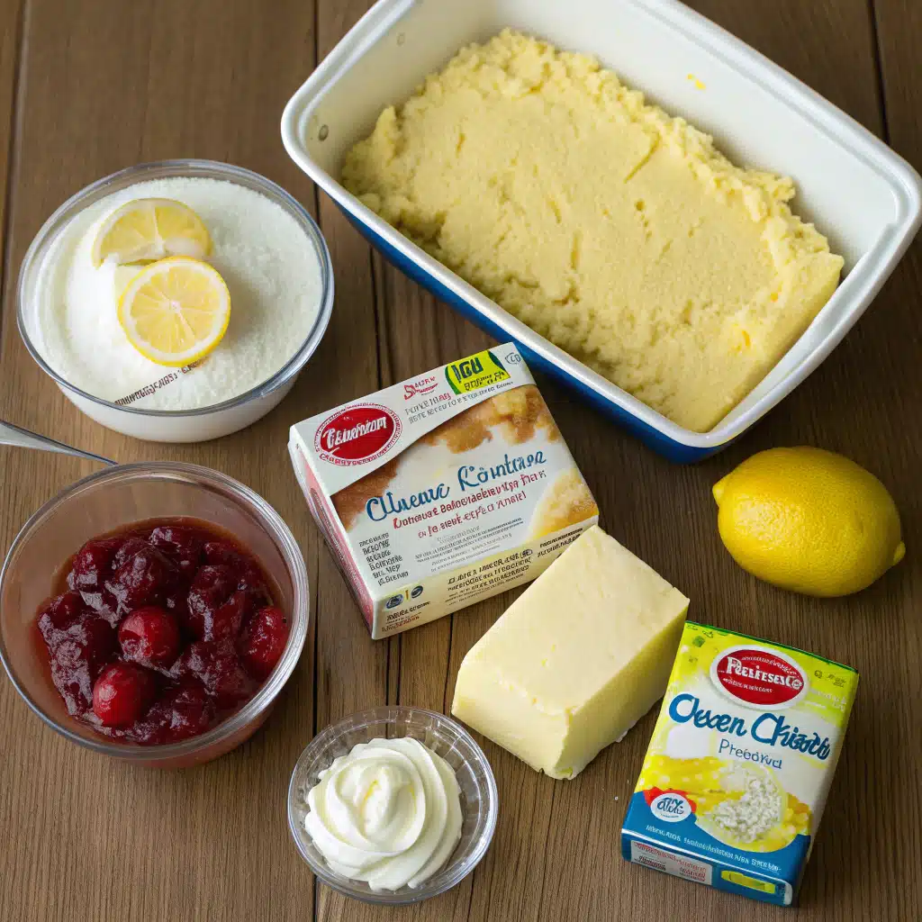 lemon cream cheese dump cake ingredients