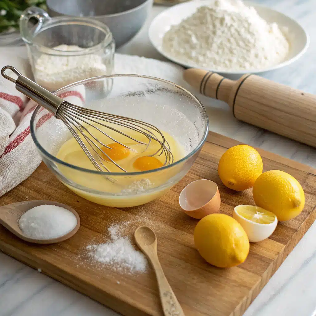 lemon meringue pie First Step
