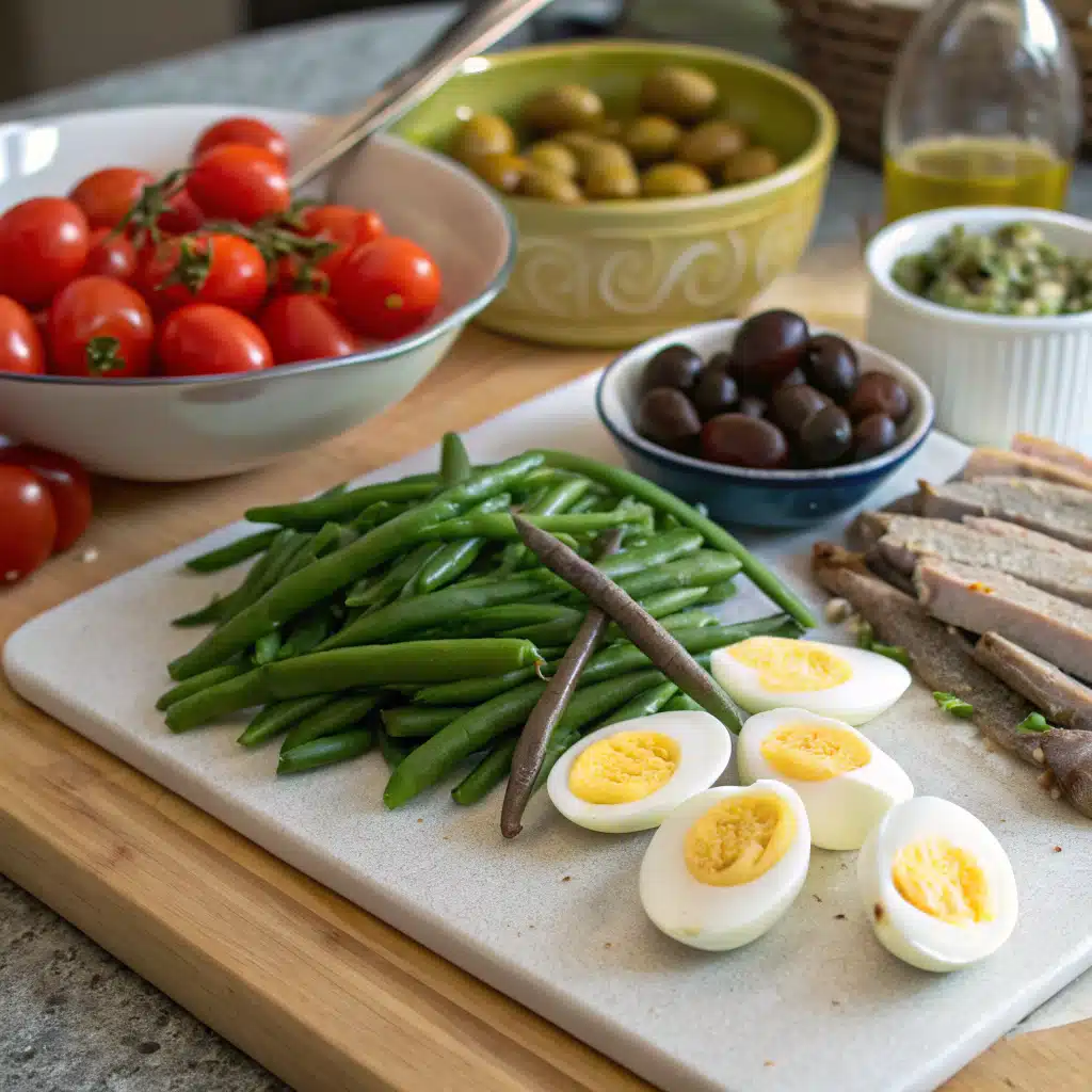 nicoise salad First Step