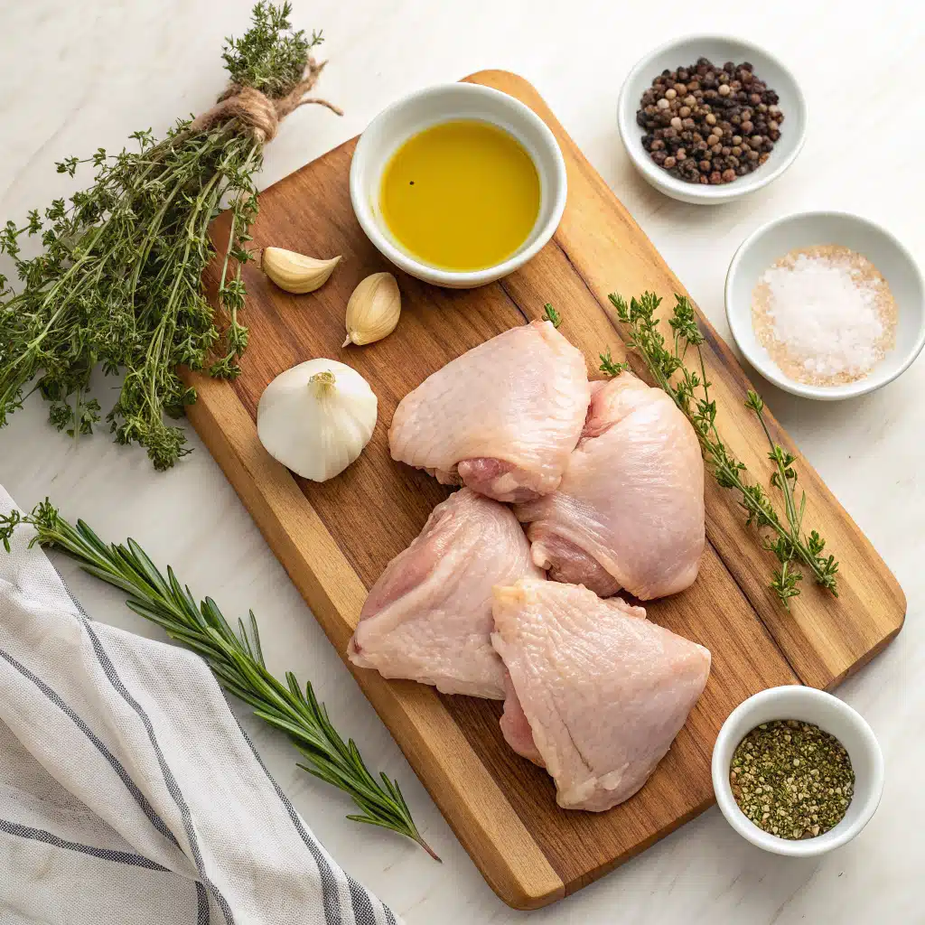 Oven roasted chicken thighs ingredients