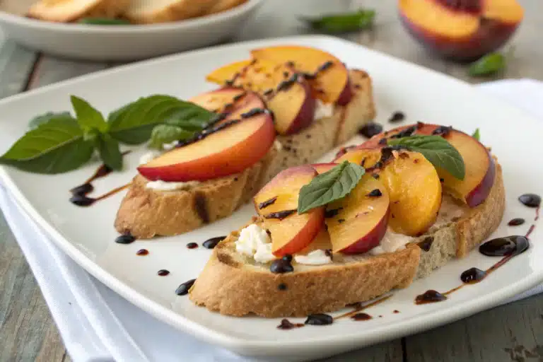 peach bruschetta featured image
