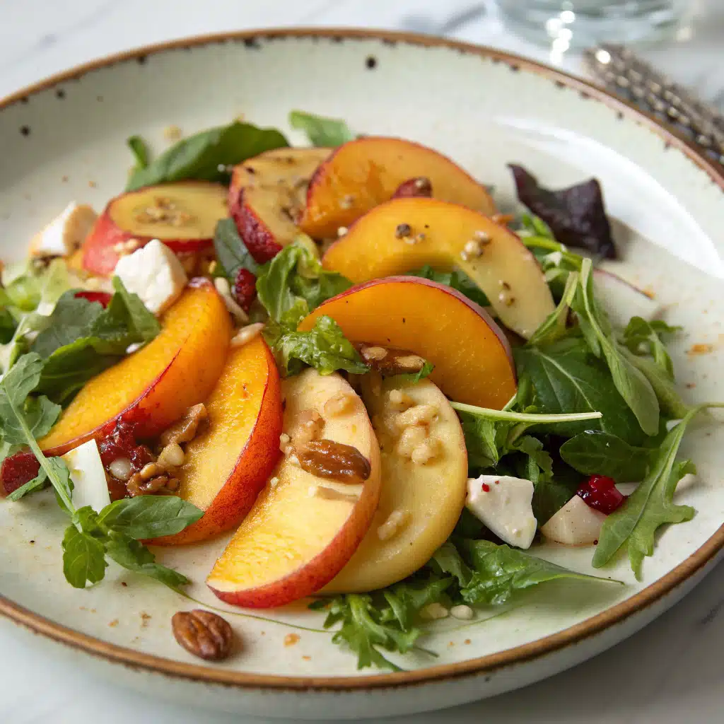 peach salad Serving