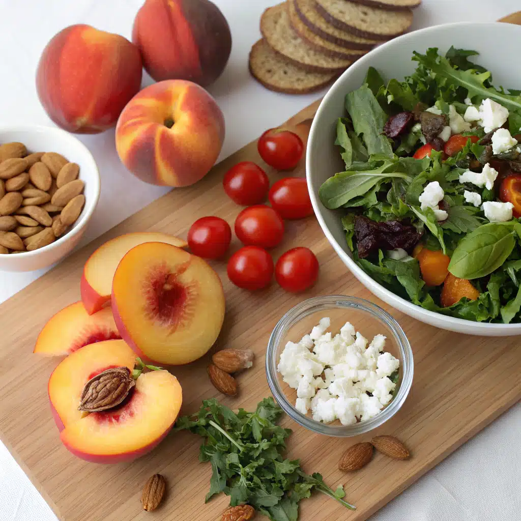 peach salad ingredients