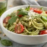 pesto pasta salad featured image