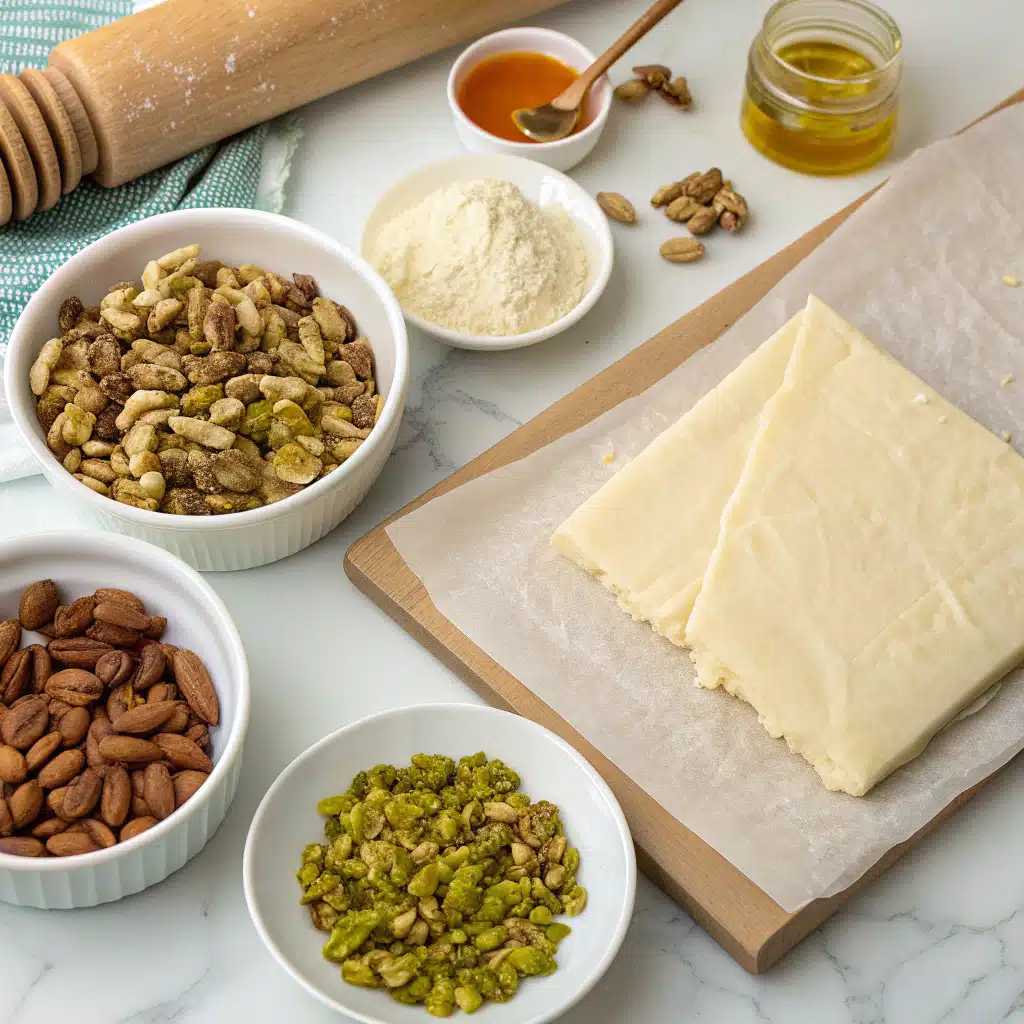 pistachio baklava ingredients