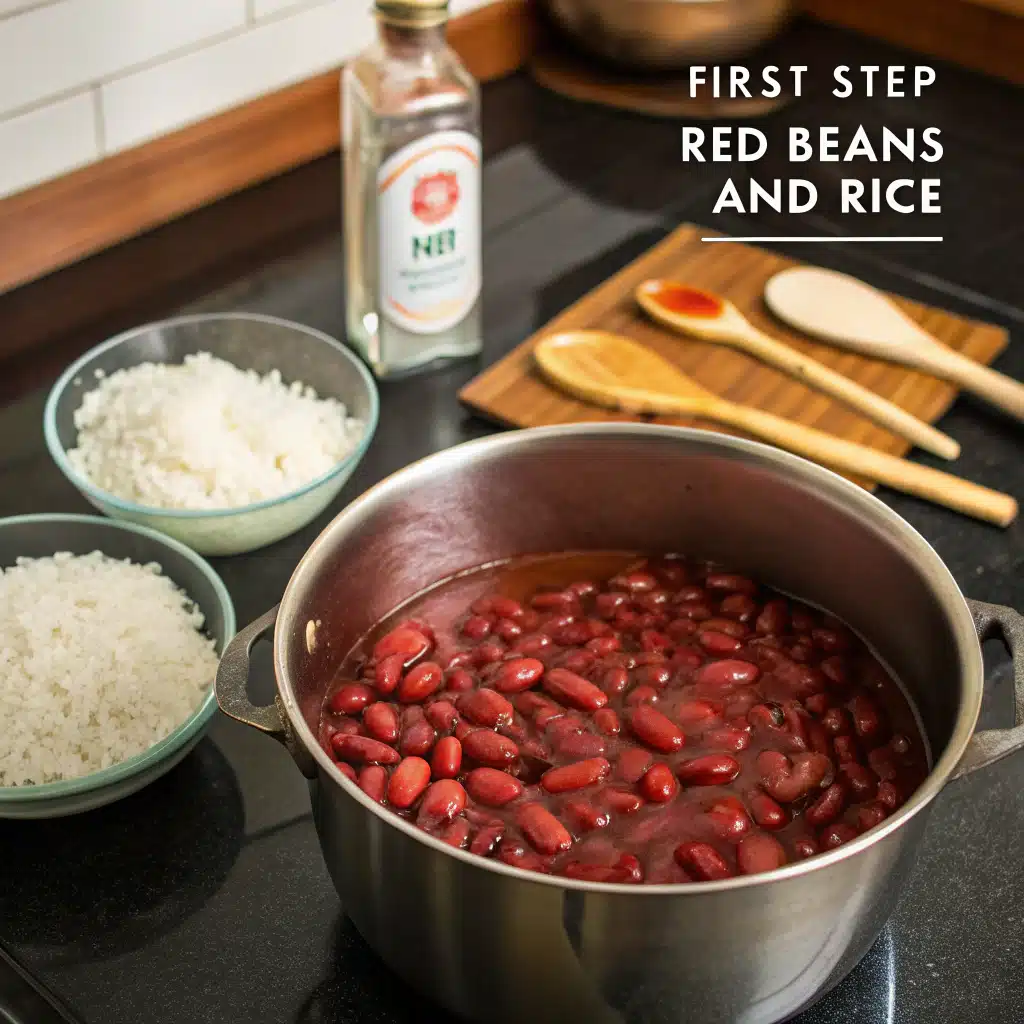 Red beans and rice First Step