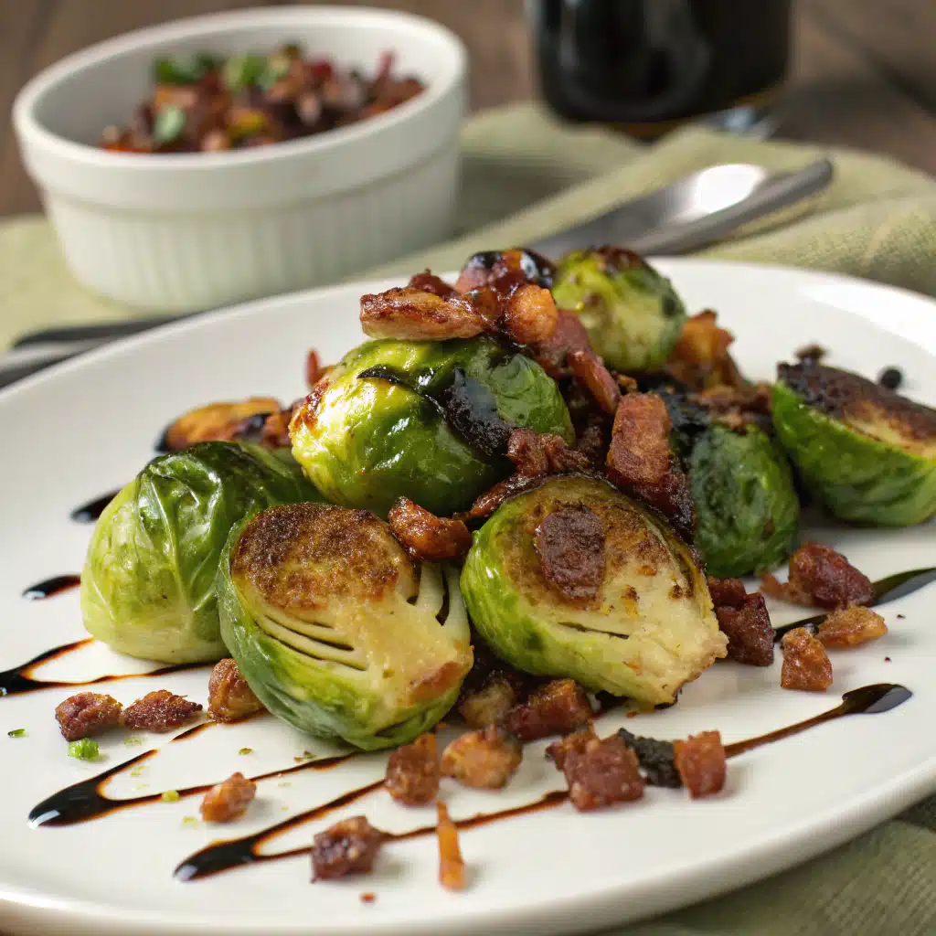 Roasted brussel sprouts serving