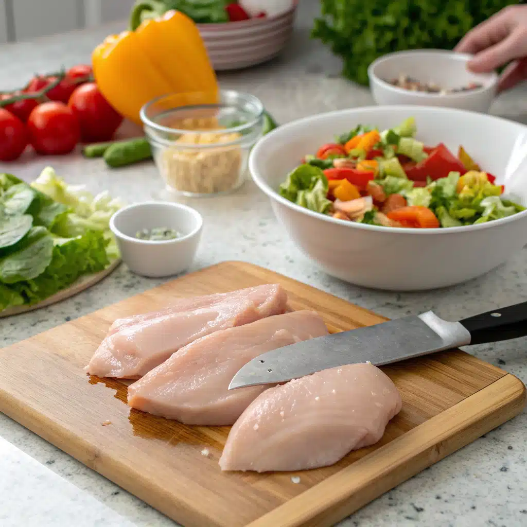 santa fe chicken salad First Step
