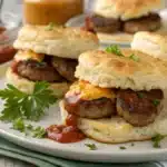 sausage breakfast biscuits featured image