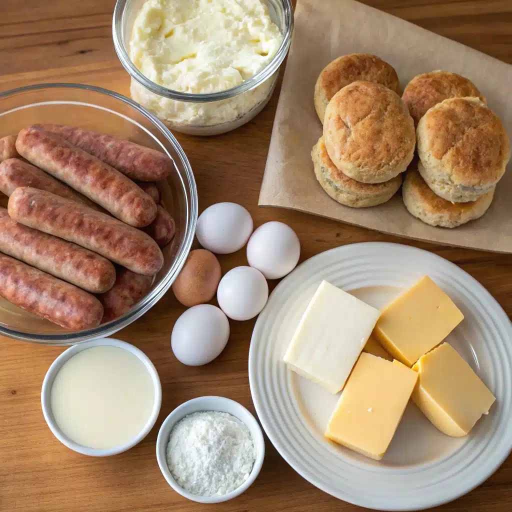 sausage breakfast biscuits ingredients