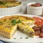 sausage breakfast quiche featured image