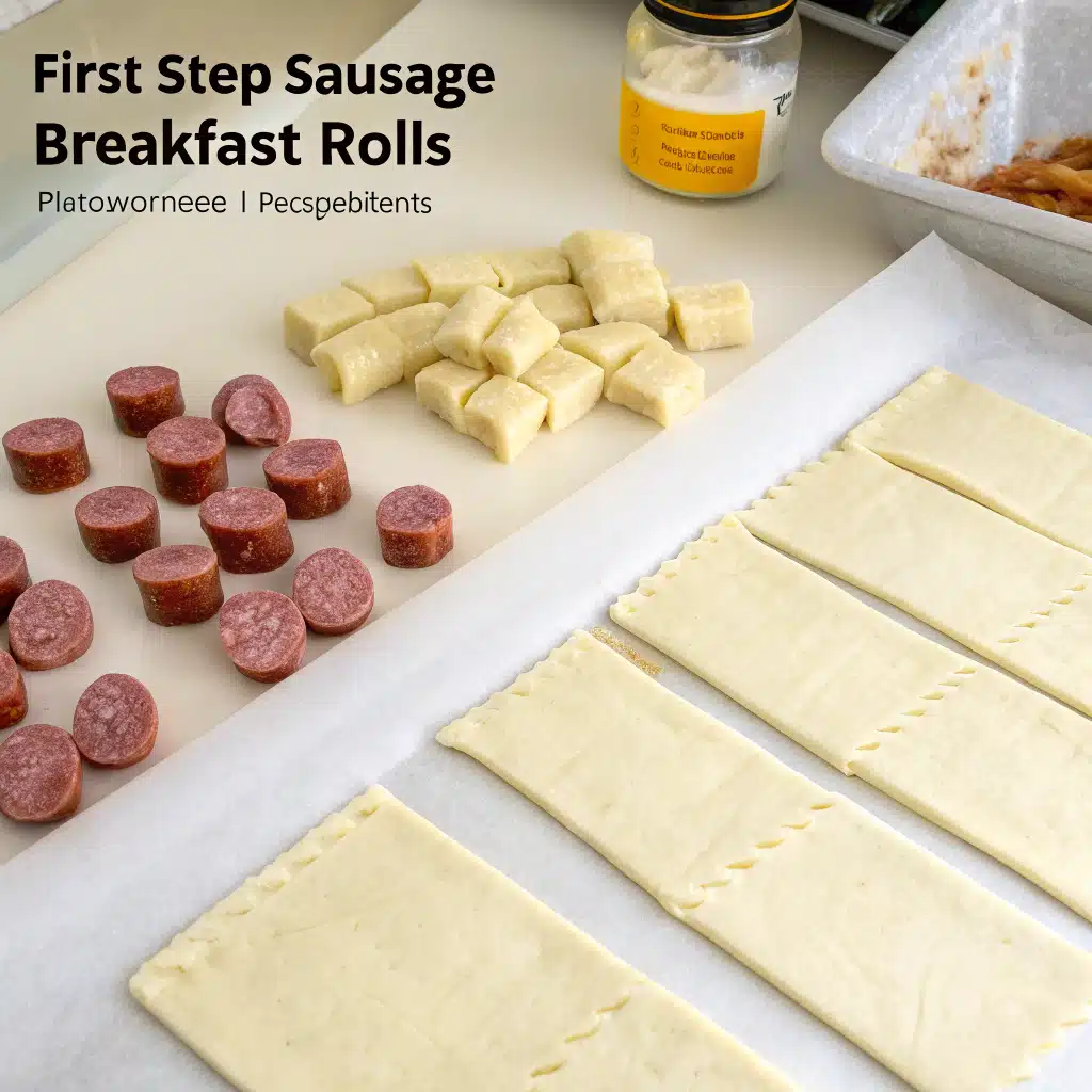 sausage breakfast rolls First Step