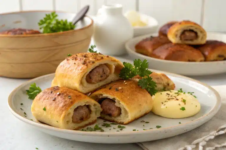 sausage breakfast rolls featured image