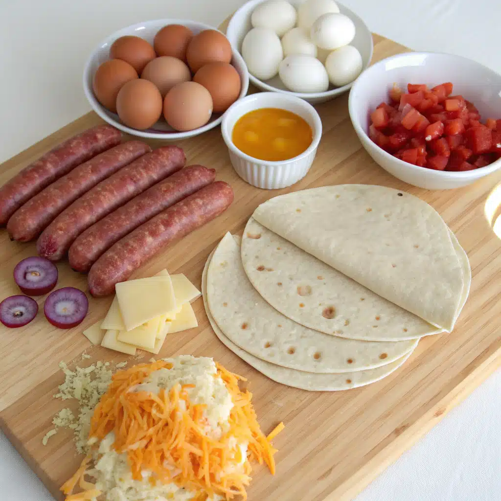 sausage breakfast wraps ingredients