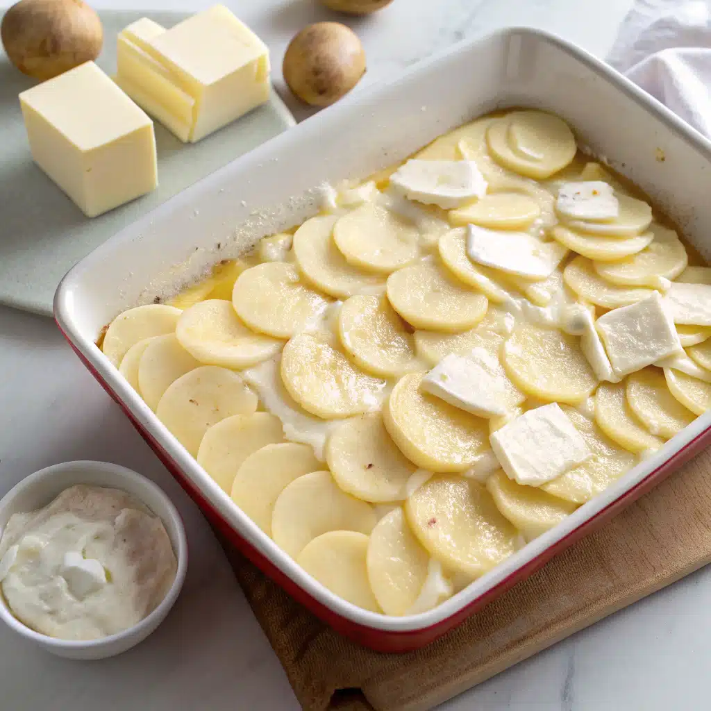 scalloped potatoes First Step