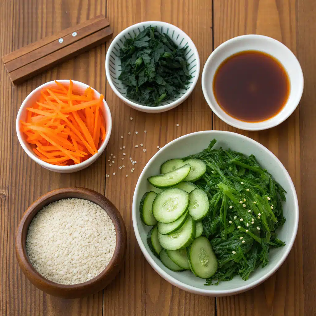 Seaweed salad ingredients