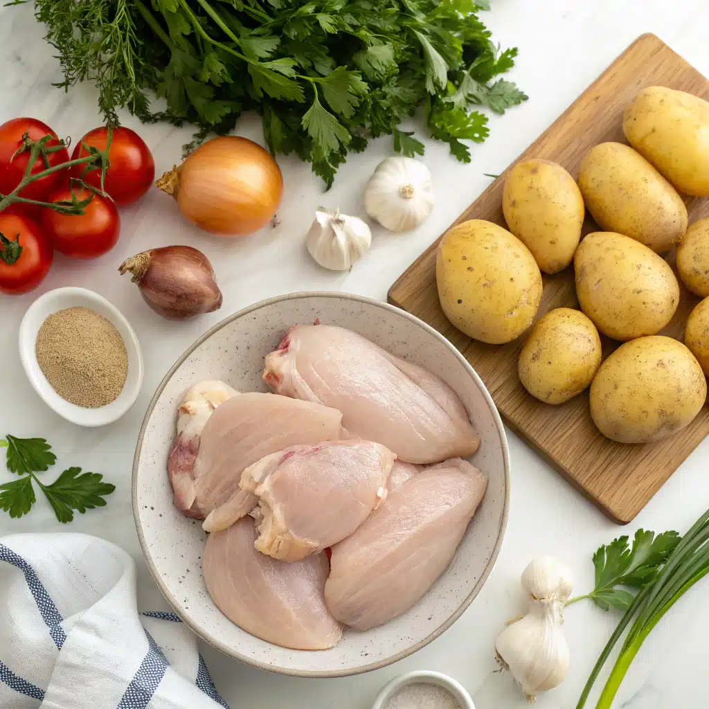 sheet pan chicken and potatoes ingredients