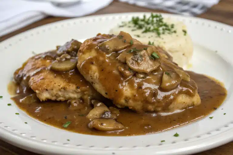 smothered chicken and gravy featured image