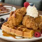 southern fried chicken and waffles featured image