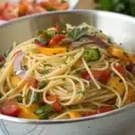 spaghetti pasta salad featured image