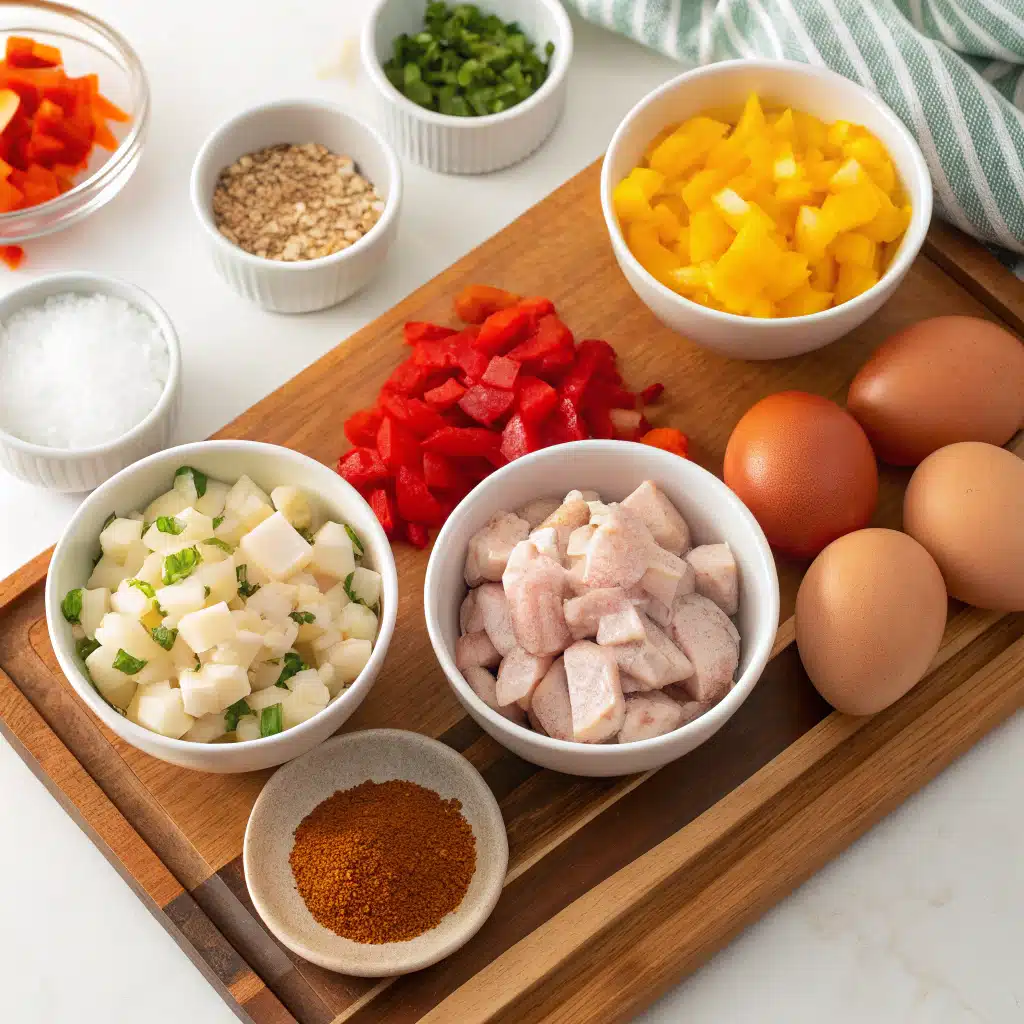 spicy chicken breakfast bowls ingredients