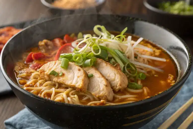 spicy chicken ramen featured image