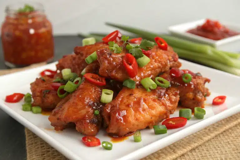 spicy chicken wings featured image