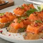 spicy salmon bites featured image