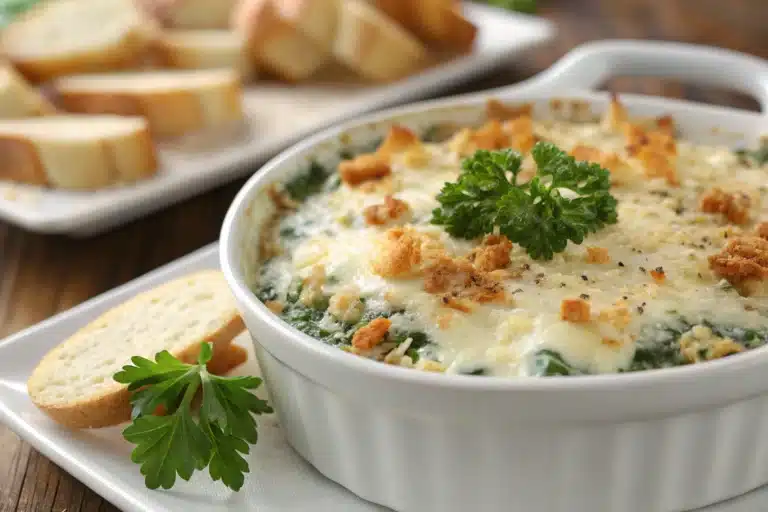 spinach artichoke dip featured image