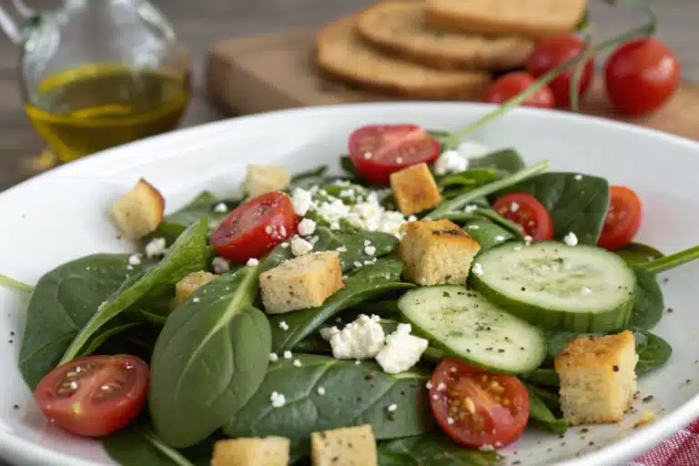 spinach salad featured image