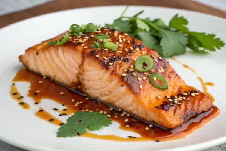 sriracha honey salmon featured image