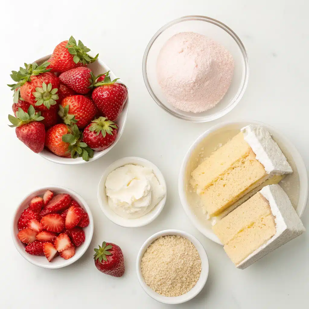 strawberry shortcake ice cream ingredients