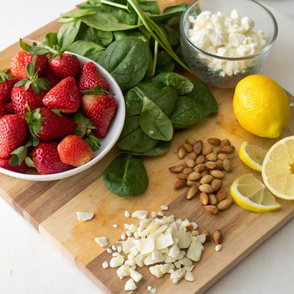 strawberry spinach salad ingredients