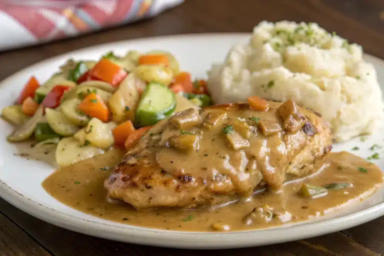 texas roadhouse smothered chicken featured image