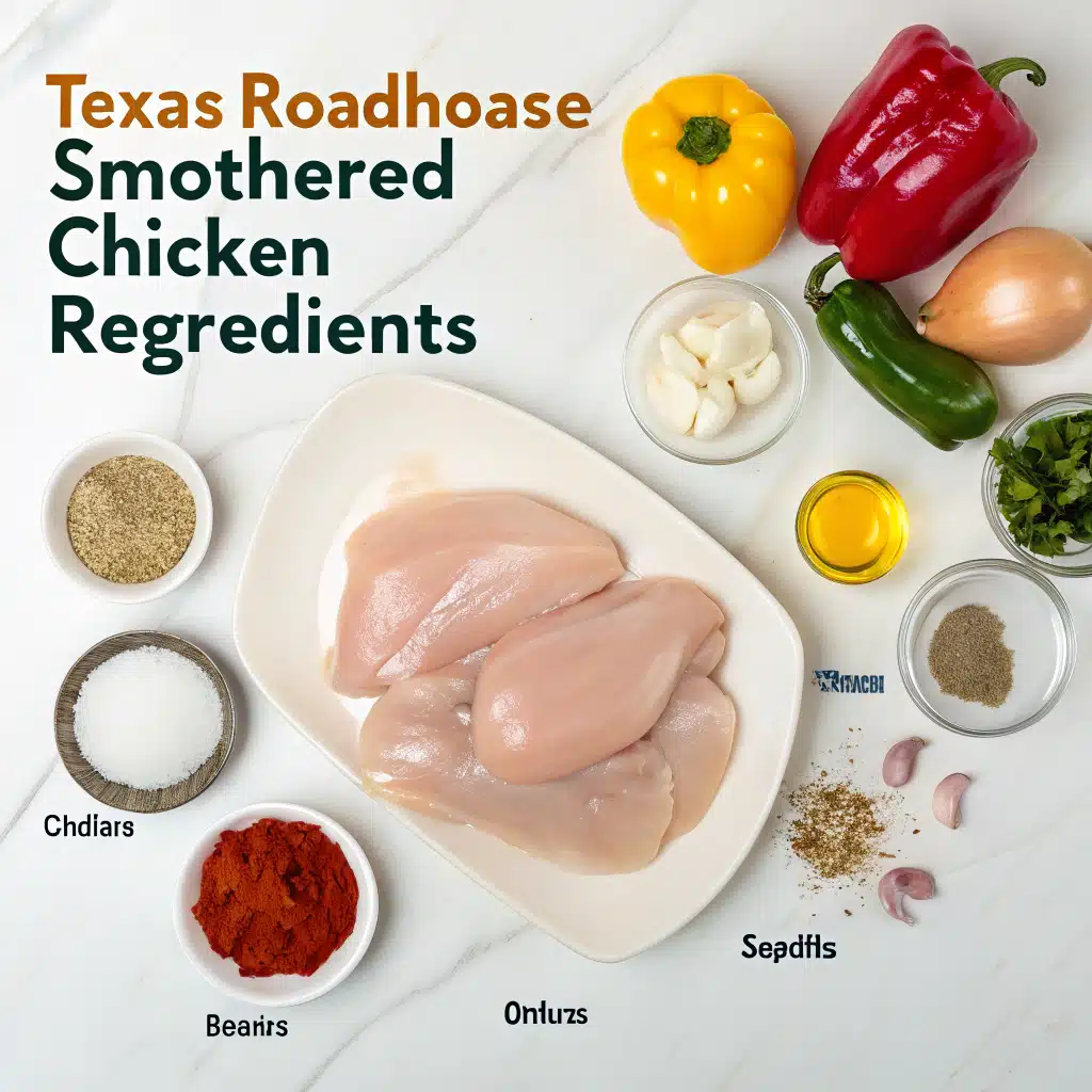 texas roadhouse smothered chicken ingredients
