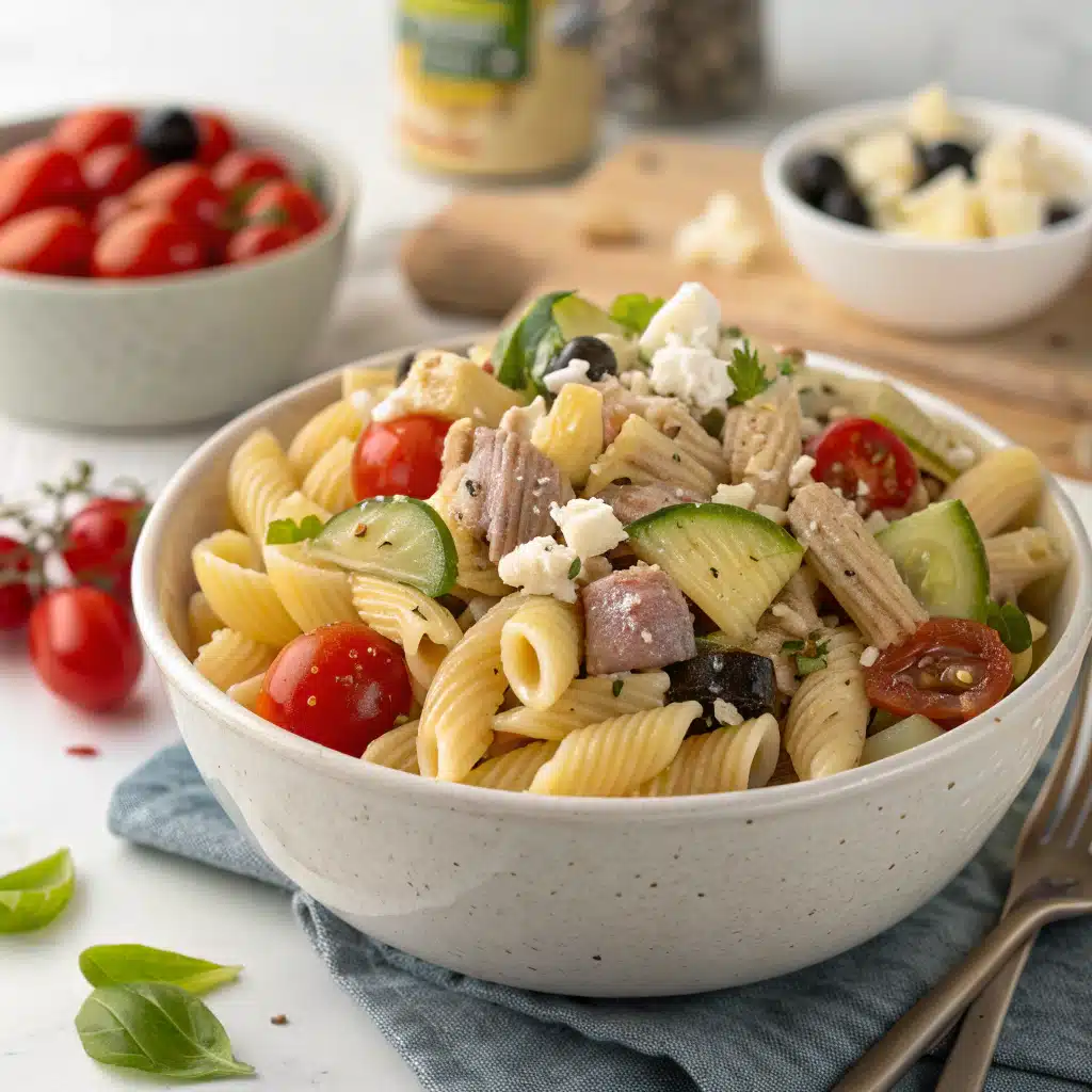 tuna pasta salad Serving