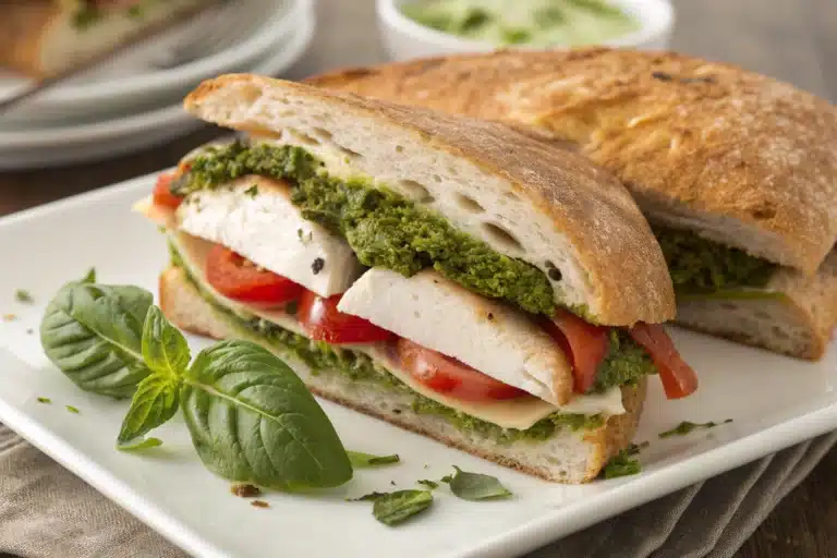 turkey pesto sandwich featured image