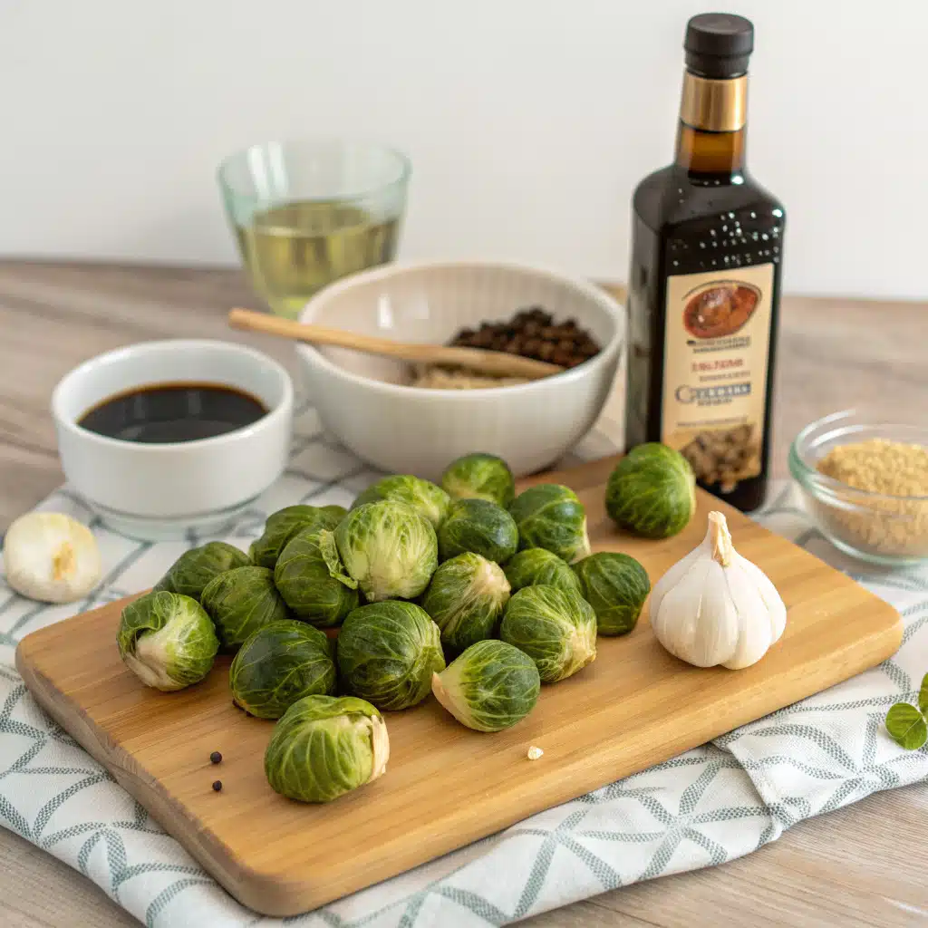 Balsamic Brussels Sprouts ingredients