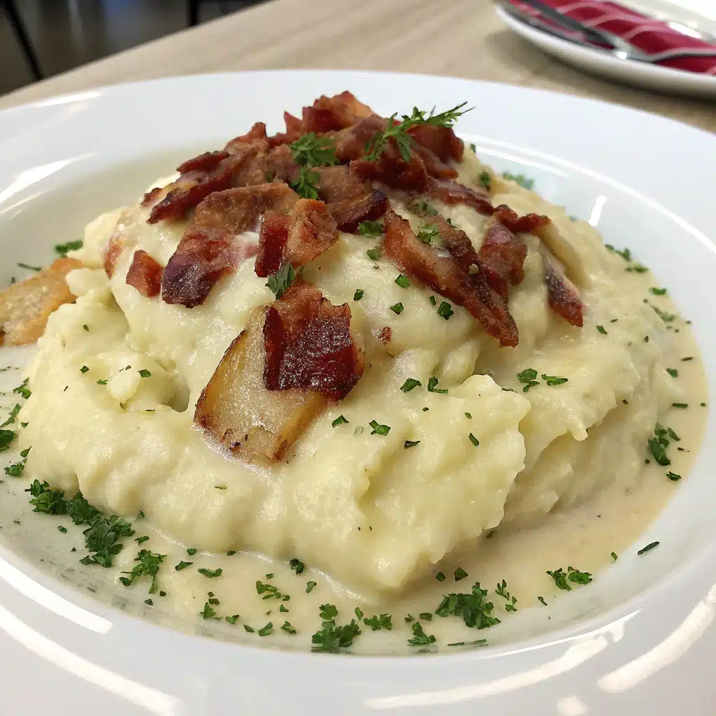 Carbonara Mashed Potatoes Serving